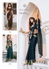 Ajnabee Vol 10 By Kashvi Dull Moss Foil Printed Sarees Wholesale Market In Surat
